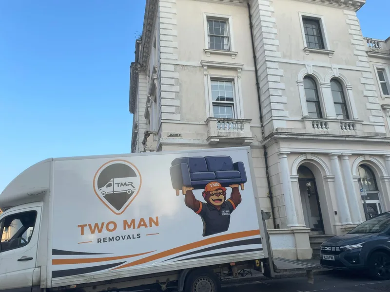 Two Man Removals van on a Plymouth street — man and van service in Plymouth